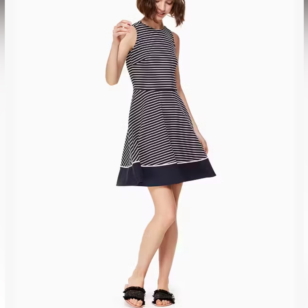 Kate Spade Broome Street Stripe Ponte Dress